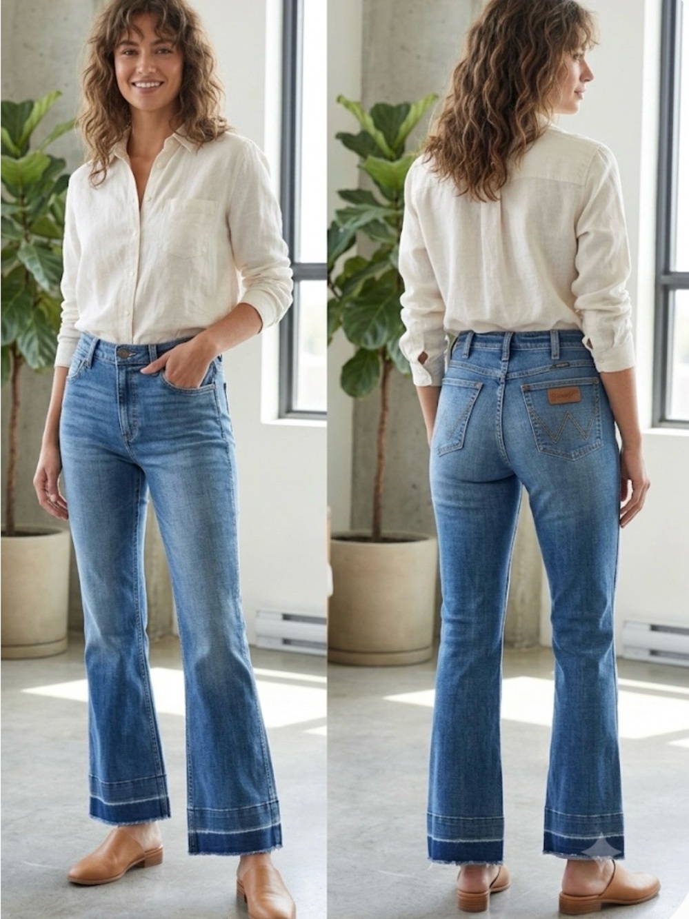 Wrangler Light Blue Boot Cut Jeans